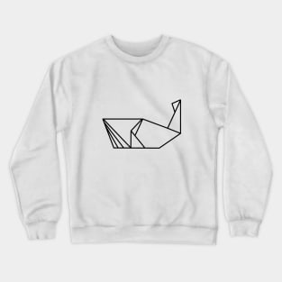 Origami Whale Crewneck Sweatshirt